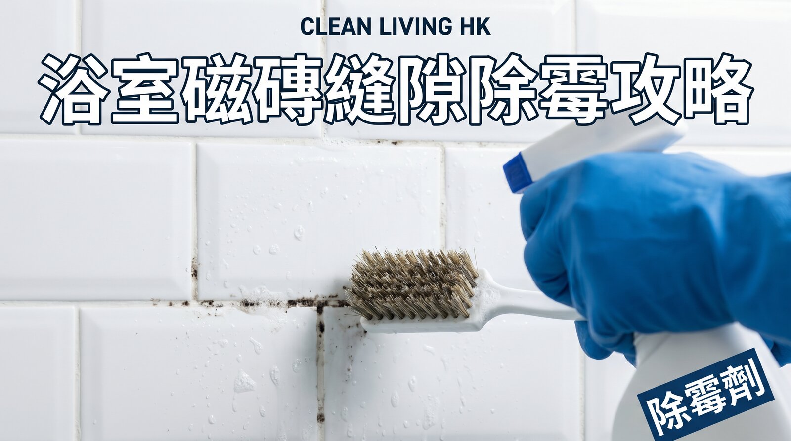 浴室磁磚縫隙除霉清潔