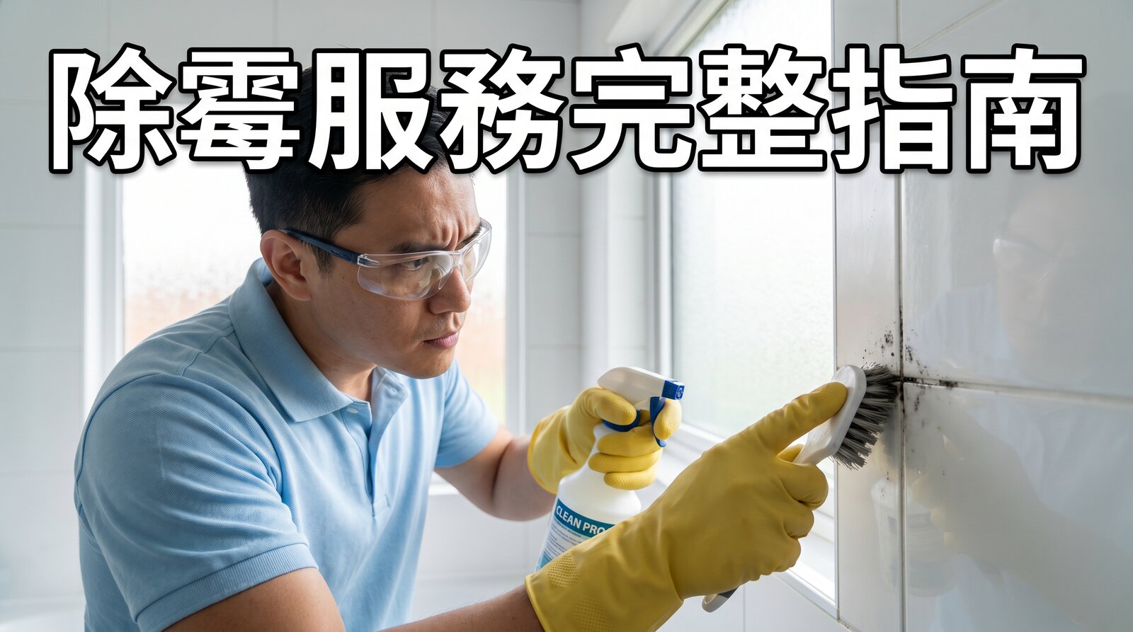 專業除霉服務清潔浴室磁磚縫黑霉